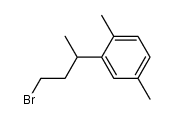 2-(3-bromo-1-methyl-propyl)-1,4-dimethyl-benzene结构式