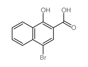 4-Bromo-1-hydroxy-2-naphthoic acid Structure