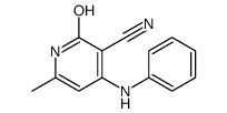 4-anilino-6-methyl-2-oxo-1H-pyridine-3-carbonitrile Structure