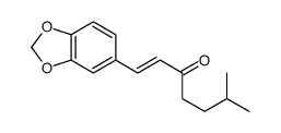 6-Methyl-1-(3,4-methylenedioxyphenyl)-1-hepten-3-one结构式