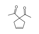 1-(1-acetylcyclopent-3-en-1-yl)ethanone结构式