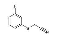 2-(3-fluorophenyl)sulfanylacetonitrile Structure