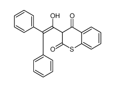 3-(1-hydroxy-2,2-diphenylethenyl)thiochromene-2,4-dione Structure