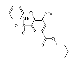 butyl 3-amino-4-phenoxy-5-sulfamoylbenzoate结构式