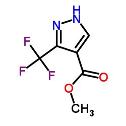 3-(三氟甲基)-1H-吡唑-4-羧酸甲酯结构式