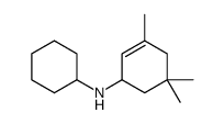 N-cyclohexyl-3,5,5-trimethylcyclohex-2-en-1-amine Structure