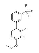 N-(β-甲氧基-m-三氟甲基苯乙基)氨基甲酸乙酯结构式