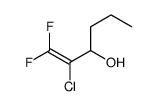 2-chloro-1,1-difluorohex-1-en-3-ol Structure