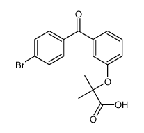 2-[3-(4-bromobenzoyl)phenoxy]-2-methylpropanoic acid Structure