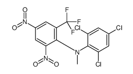 N-methyl-2,4-dinitro-N-(2,4,6-trichlorophenyl)-6-(trifluoromethyl)aniline Structure