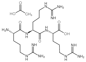 H-Arg-Arg-Arg-OH acetate salt structure