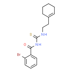 2-bromo-N-({[2-(1-cyclohexen-1-yl)ethyl]amino}carbonothioyl)benzamide结构式