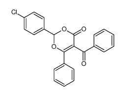 5-benzoyl-2-(4-chlorophenyl)-6-phenyl-1,3-dioxin-4-one结构式