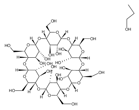 α-cyclodextrin-1-propanol complex Structure