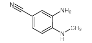 3-氨基-4-(甲胺基)苯腈结构式