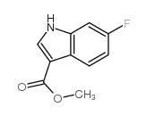 6-氟-1H-吲哚-3-羧酸甲酯结构式