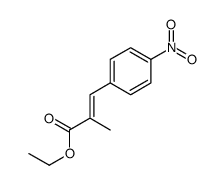 ethyl 2-methyl-3-(4-nitrophenyl)prop-2-enoate结构式