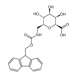 1-(Fmoc-aminomethyl)-beta-D-galacturonic acid结构式