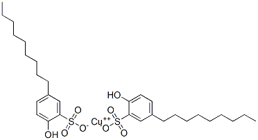 Bis(2-hydroxy-5-nonylbenzenesulfonic acid) copper(II) salt Structure