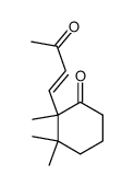 (E)-4-(1,2,2-Trimethyl-6-oxo-cyclohexyl)-but-3-en-2-on结构式