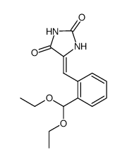 5-(2-(diethoxymethyl)benzylidene)imidazolidine-2,4-dione结构式