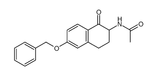 2-acetamido-6-(benzyloxy)-3,4-dihydronaphthalen-1(2H)-one结构式
