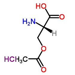 O-乙酰-L-丝氨酸盐酸盐结构式