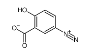 3-carboxylato-4-hydroxybenzenediazonium Structure