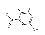 2-碘-4-甲基-6-硝基苯酚结构式