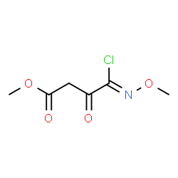 methyl 4-chloro-4-(methoxyimino)-3-oxobutyrate Structure