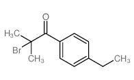 2-溴-1-(4-乙基苯基)-2-甲基-1-丙酮结构式