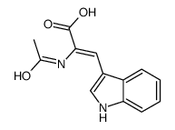 2-acetamido-3-(1H-indol-3-yl)prop-2-enoic acid结构式