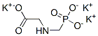 Glycine, N-(phosphonomethyl)-, potassium salt Structure