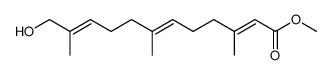 Methyl (2E,6E,10E)-12-Hydroxy-3,7,11-trimethyldodeca-2,6,10-trienoate结构式
