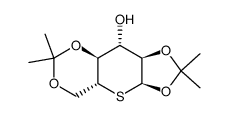 1,2:4,6-di-O-isopropylidene-5-thio-α-D-glucopyranose Structure