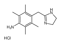 4-(4,5-dihydro-1H-imidazol-2-ylmethyl)-2,3,5,6-tetramethylaniline,hydrochloride结构式