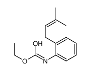 ethyl N-[2-(3-methylbut-2-enyl)phenyl]carbamate Structure