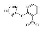 3-nitro-2-(1H-1,2,4-triazol-5-ylsulfanyl)pyridine结构式