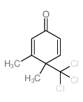 2,5-Cyclohexadien-1-one,3,4-dimethyl-4-(trichloromethyl)- structure