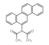 N-acetyl-N-chrysen-6-yl-acetamide结构式