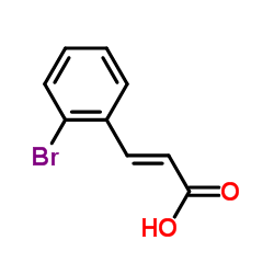 (2E)-3-(2-Bromophenyl)acrylic acid Structure