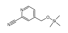 2-cyano-4-(trimethylsilyloxymethyl)pyridine结构式