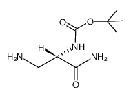 tert-butyl (S)-(1,3-diamino-1-oxopropan-2-yl)carbamate Structure