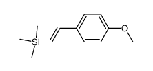 (E)-trimethyl[2-(4-methoxyphenyl)ethenyl]silane Structure