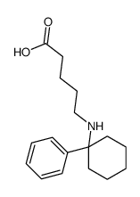 5-(N-(1'-phenylcyclohexyl)amino)pentanoic acid结构式