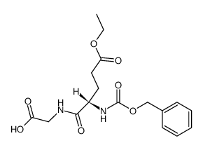 N-(O-ethyl-N-benzyloxycarbonyl-L-α-glutamyl)-glycine结构式