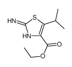 2-氨基-5-异丙基噻唑-4-甲酸乙酯结构式