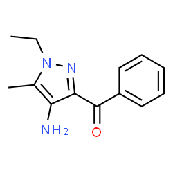 Methanone, (4-amino-1-ethyl-5-methyl-1H-pyrazol-3-yl)phenyl- (9CI) Structure
