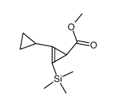 1-trimethylsilyl-2-cyclopropylcyclopropene-3-carboxylic acid methyl ester Structure