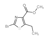 2-溴-5-乙基噻唑-4-羧酸甲酯结构式